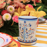 Porcelain Cup with Saucer/Lid - Tree of Life - Mamma Mia - Baci Milano